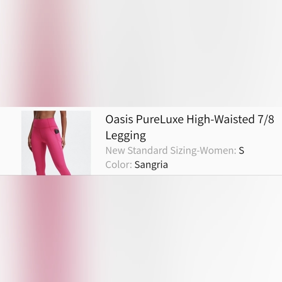 Fabletics Oasis High-Waisted 7/8 Leggings - Picture 9 of 11